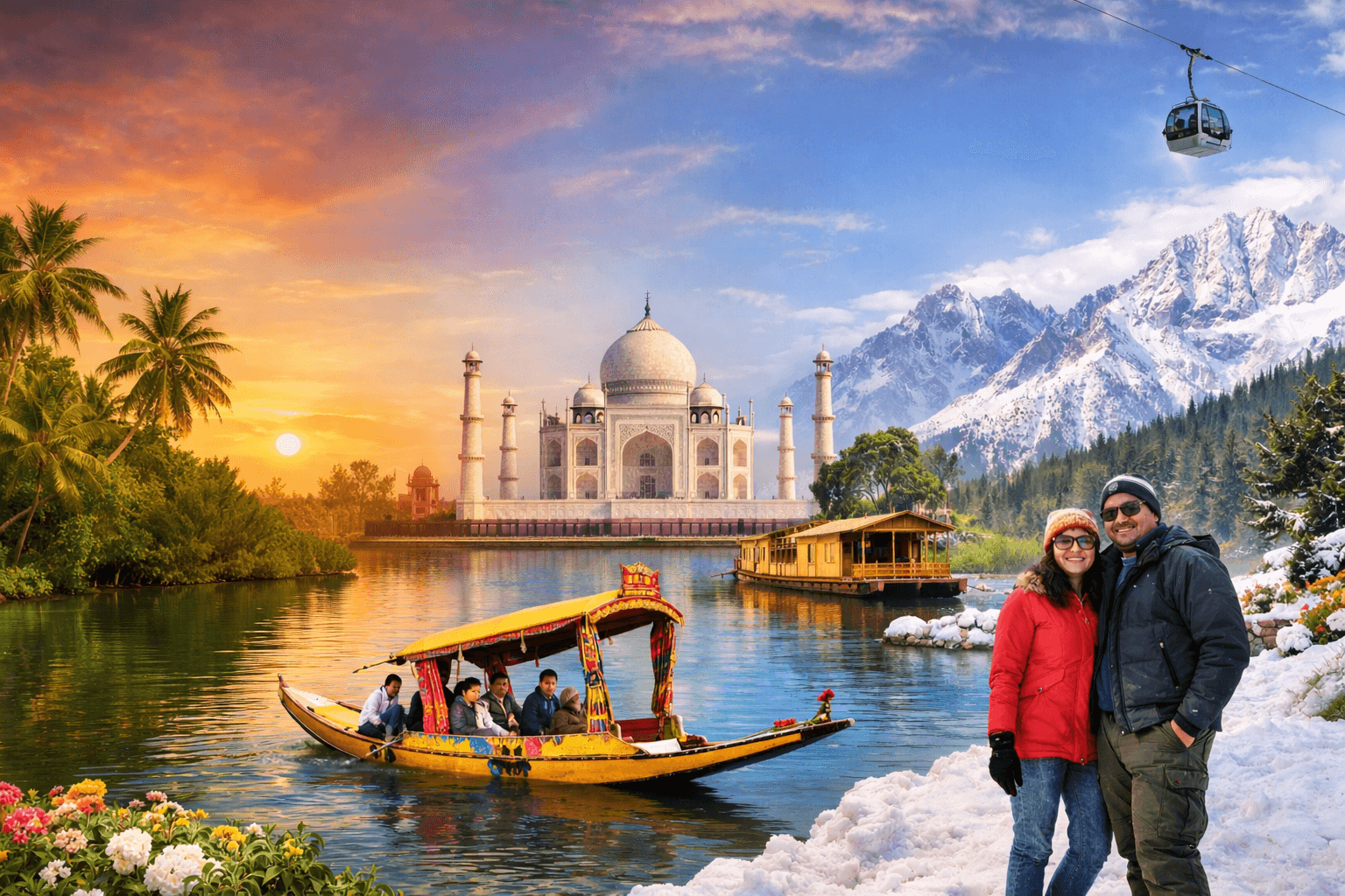 Southern Shores to Snowy Valleys || Affordable Kashmir Tour from Kerala